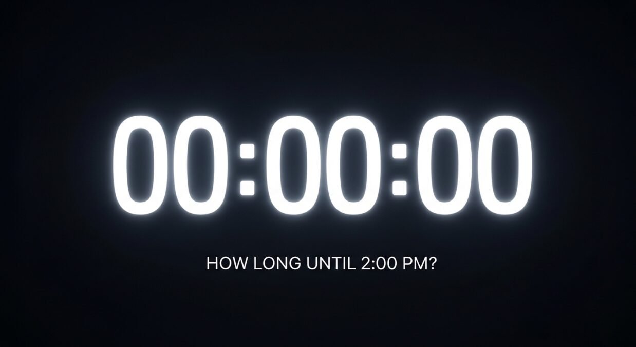 how long until 2:00 pm